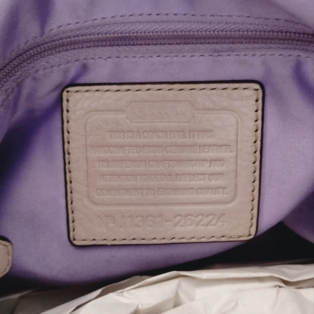 COACH Madison Phoebe Pebbled Leather Shoulder Bag - Picture 13 of 13